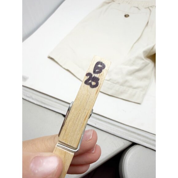 Quaker Marine Supply Womens Belted Utility Shorts Cotton Off White Medium - Picture 2 of 7